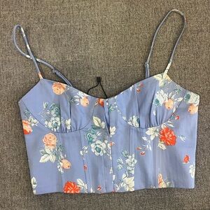 Zara cropped corset top